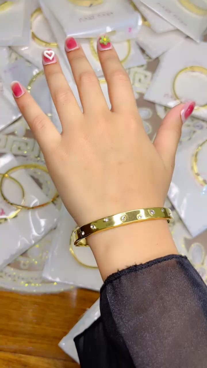 18K Gold Plated Kada Bracelet