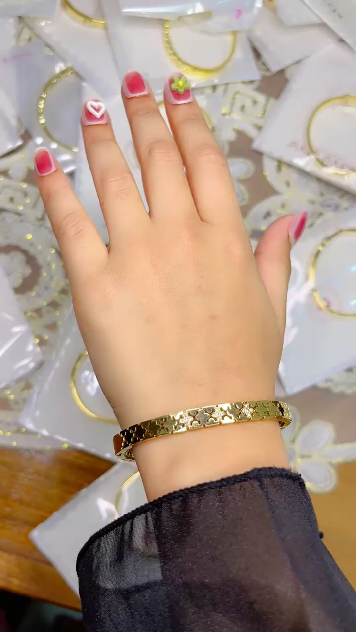 18K Gold Plated Kada Bracelet