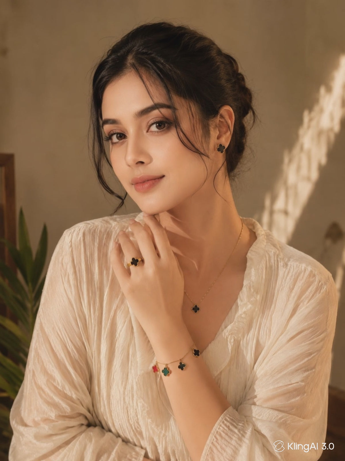 Clover Anti-Tarnish Jewelry Set