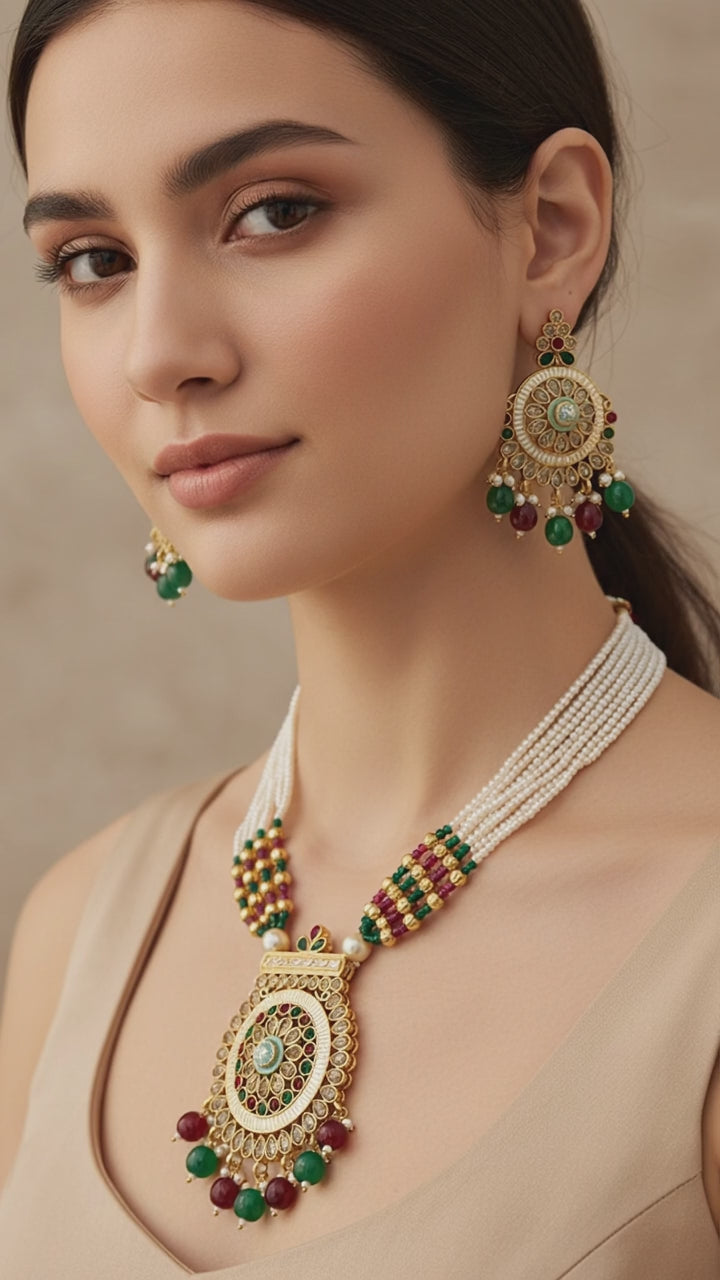 Pearl & Kundan Necklace