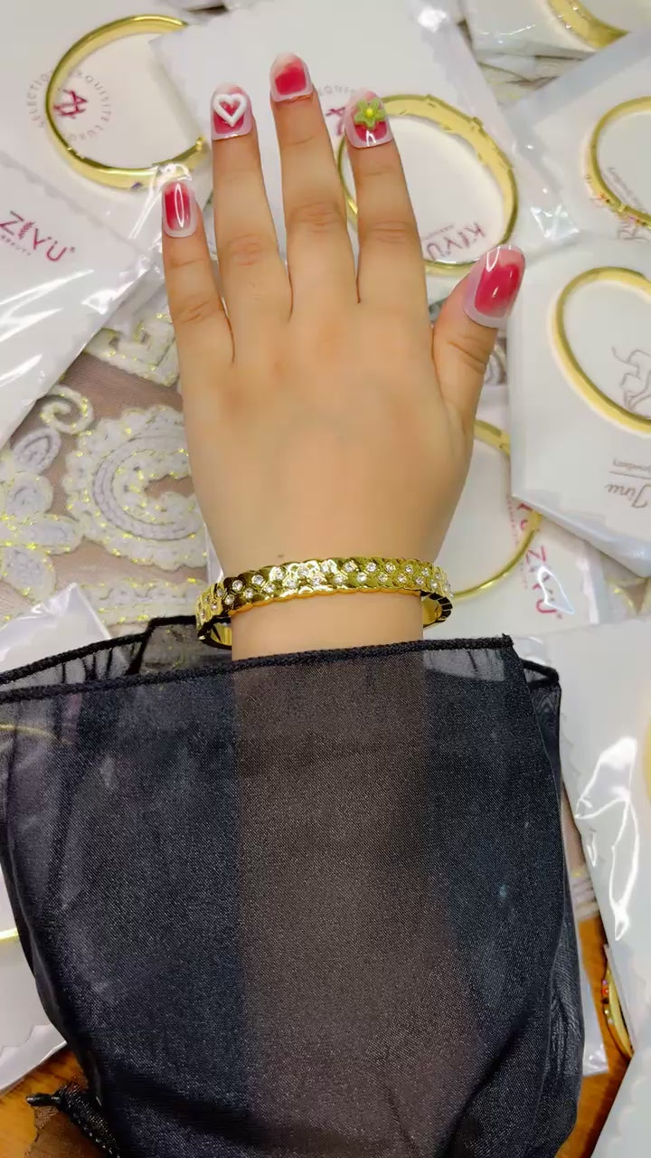 18K Gold Plated Kada Bracelet