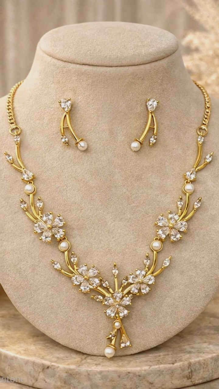 AD Gold Necklace