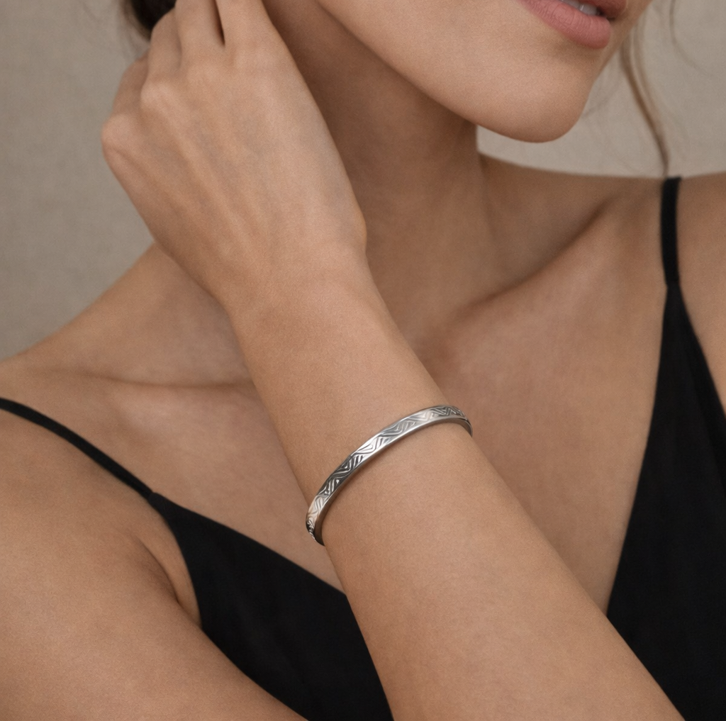 Anti-Tarnish sliver Kada Bracelet