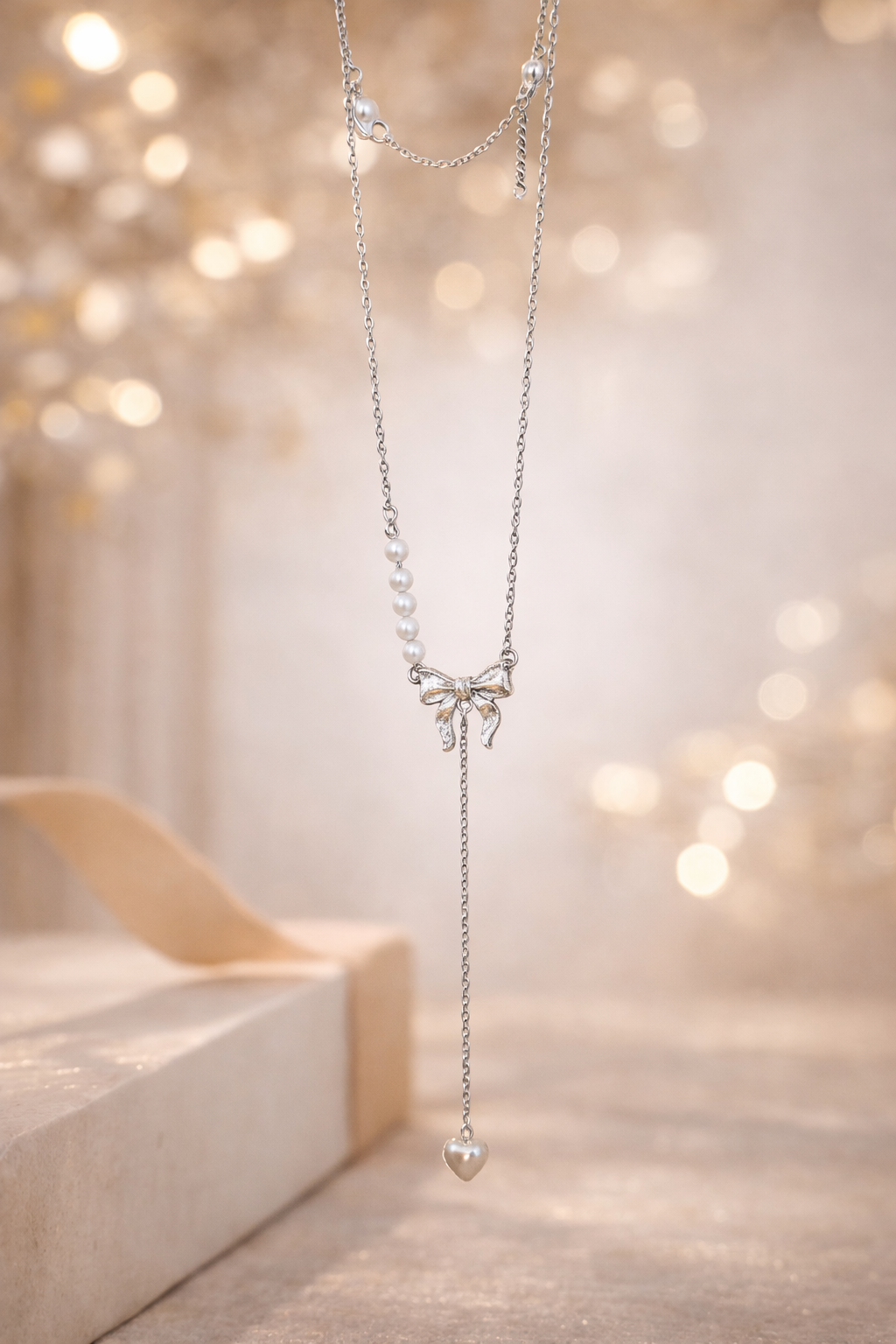 Anti-Tarnish Bow Pendant