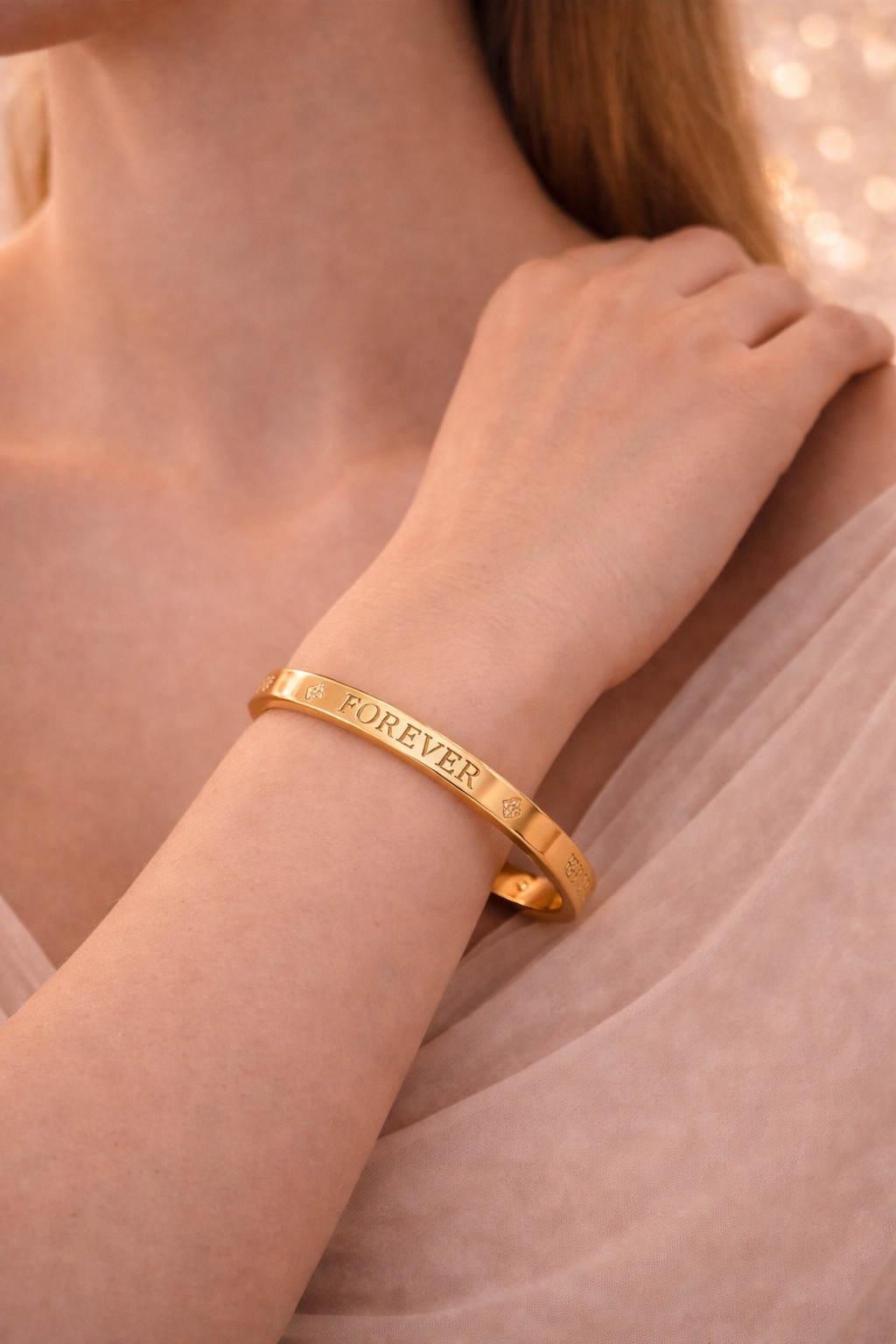 Anti-Tarnish gold Kada Bracelet