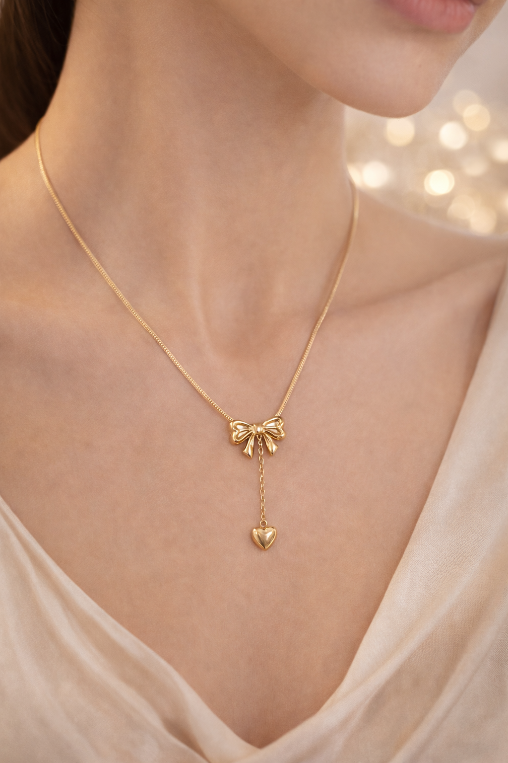 Anti-Tarnish Bow Pendant