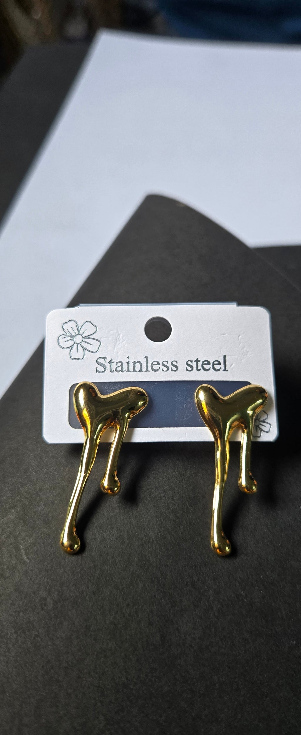 Heart milte anti-tarnish studs