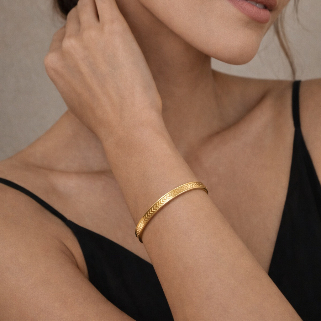 Anti-Tarnish gold Kada Bracelet
