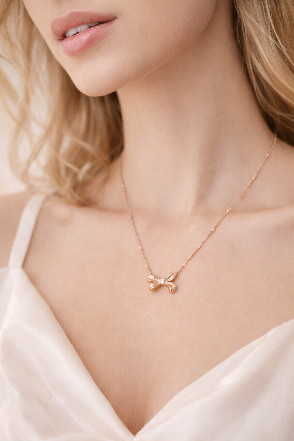 Anti-Tarnish Bow Pendant