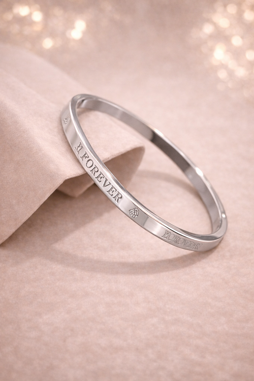 Anti-Tarnish sliver Bangle Bracelet