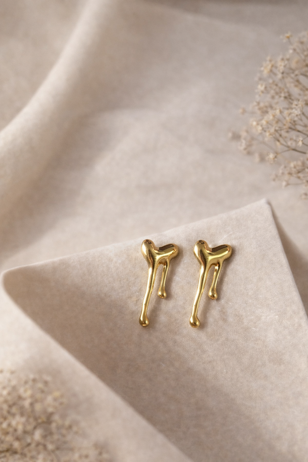 Heart milte anti-tarnish studs