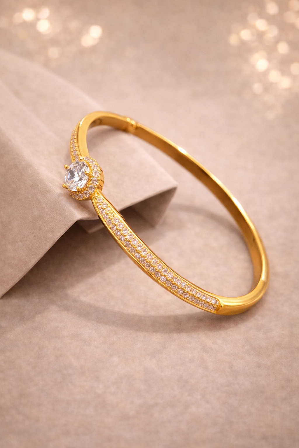AD gold Kada Bracelet