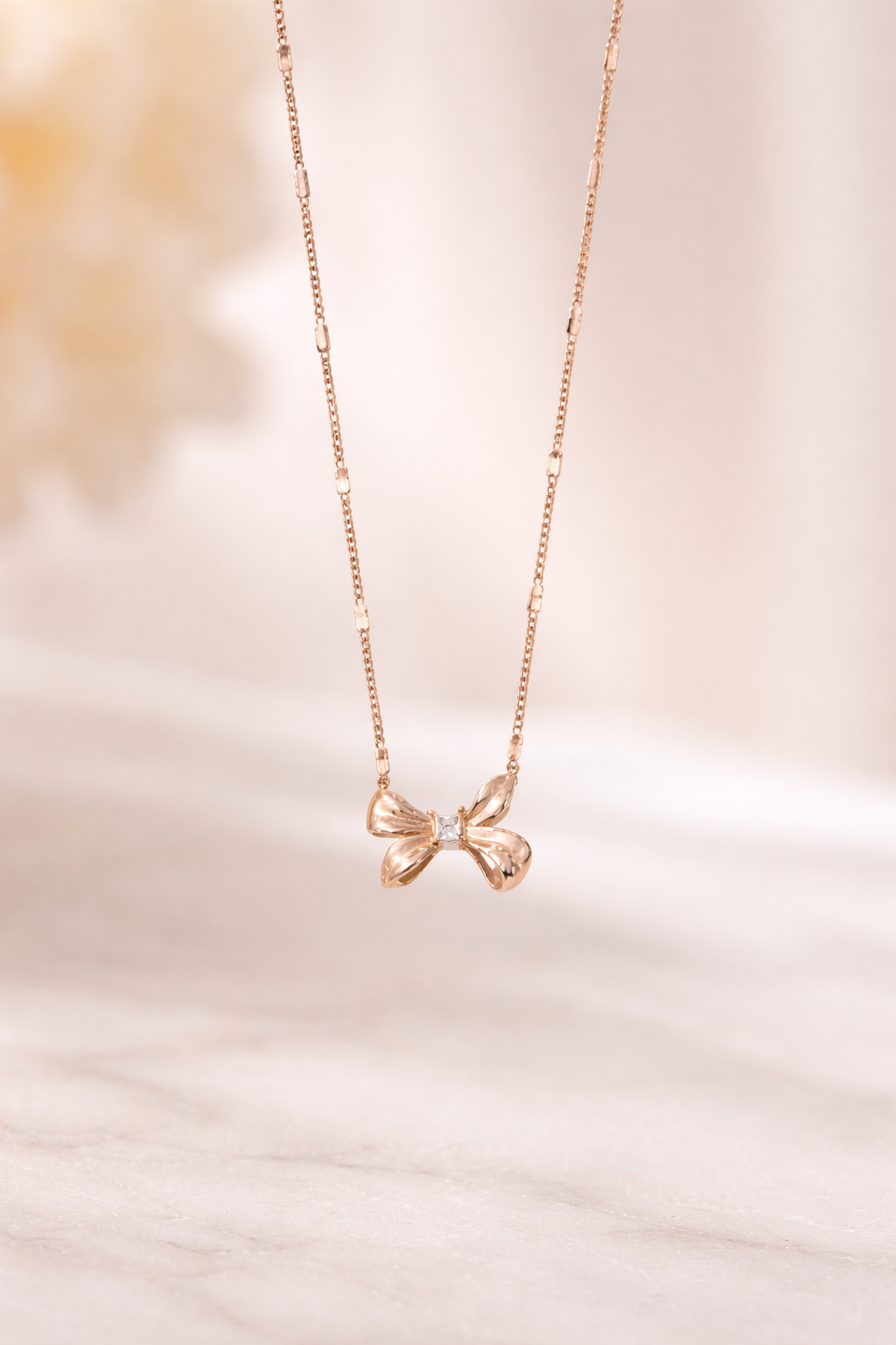 Anti-Tarnish Bow Pendant