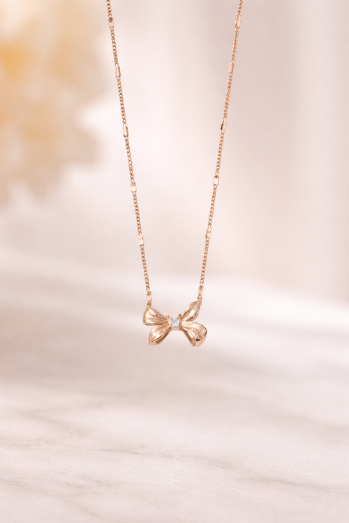 Anti-Tarnish Bow Pendant