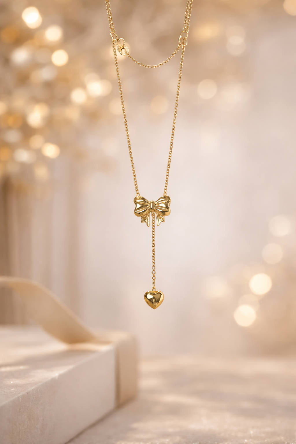 Anti-Tarnish Bow Pendant