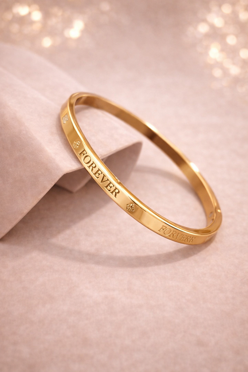 Anti-Tarnish gold Bangle Bracelet