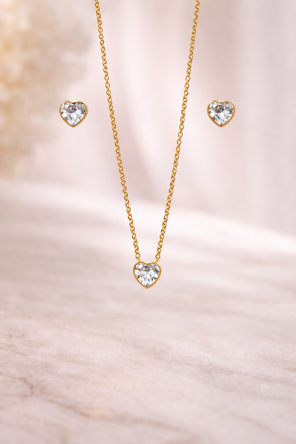 Heart Necklace Set