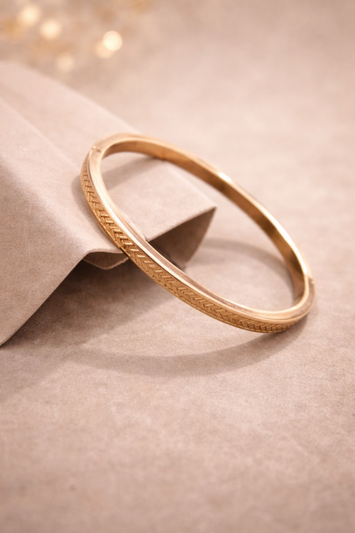 Anti-Tarnish Bangle Bracelet