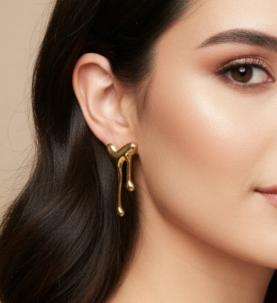 Heart milte anti-tarnish studs